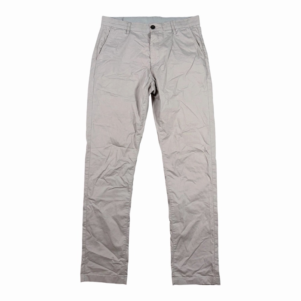 Faherty Reserve Pants Mens 30(31)x32 Gray Chino Movement 5-Pocket Golf Preppy